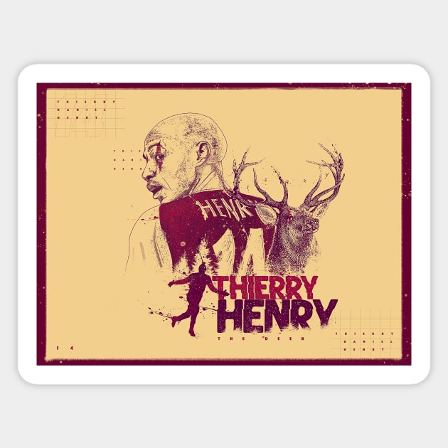 Thierry Henry Sticker by Mr.Donkey